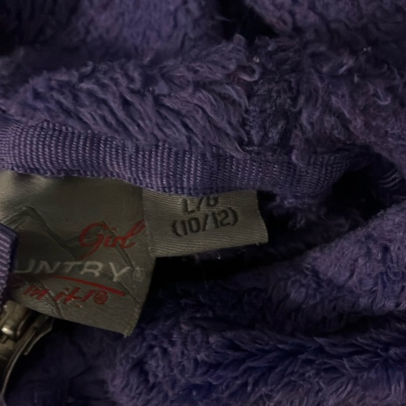 Girls size 10-12 years Fleece Hoodie with Full-Zip and Hoodie Freecountry - Picture 7 of 13